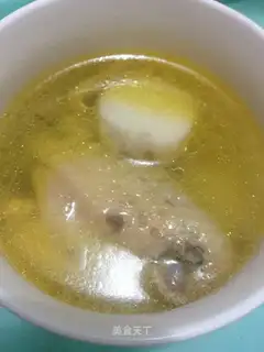 Potato-head chicken soup