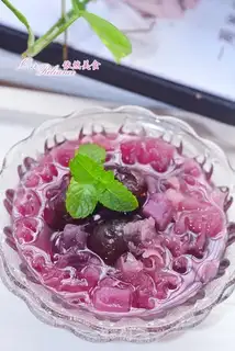Purple potato silver ear soup