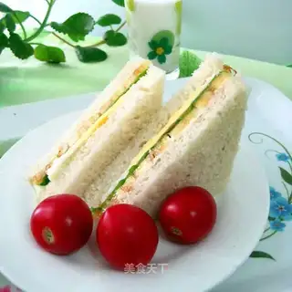 Banana egg sandwich