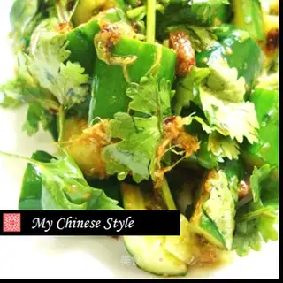 Coriander and cucumber salad