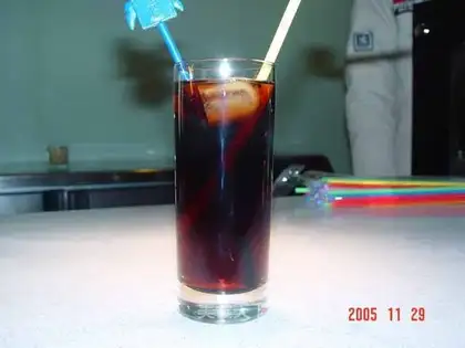 Homemade iced black tea