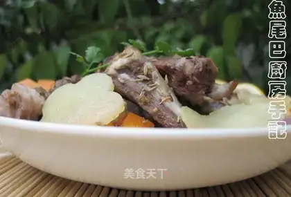 Roast lamb chop with cumin