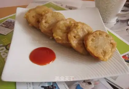 Crispy fried lotus root