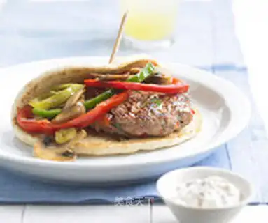 Pepper and Mushroom Burger