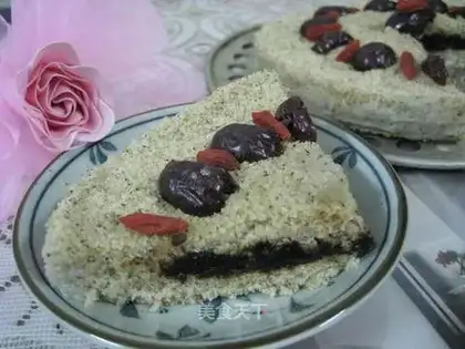 Brown sugar bean dregs sponge cake
