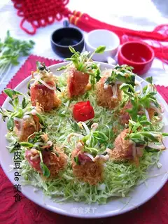 Golden Silk Bacon Ruyi Roll
