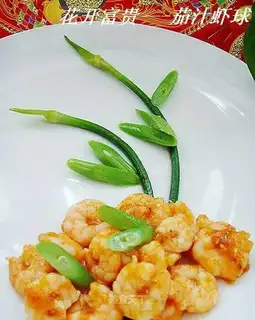 Shrimp balls in tomato sauce
