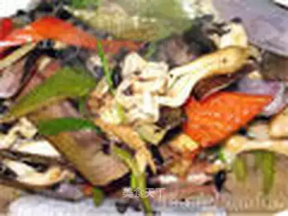 stir-fried clam king with black pepper