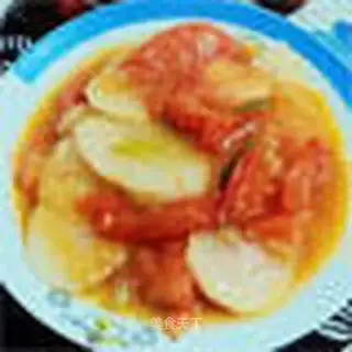 stir-fried yams with tomatoes