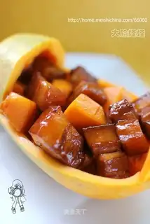Papaya braised pork