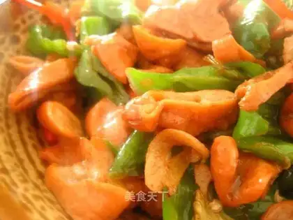 stir-fried stewed with green pepper