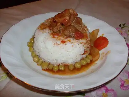 Beef covered with rice