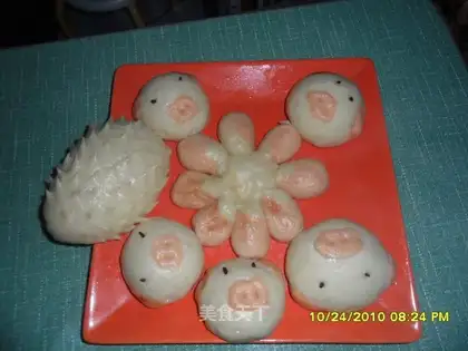 pattern steamed bread
