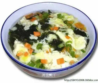 Laver hot and sour soup