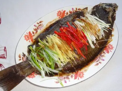 Steamed fish with teeth
