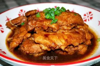 Roasted chicken chop in soy sauce