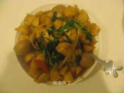 Fish ball stir-fried
