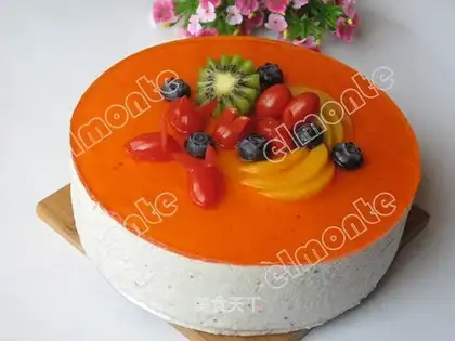Blueberry Coconut Mousse Cake