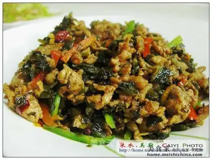 Shredded pork with cabbage