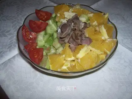 Chicken gizzard salad