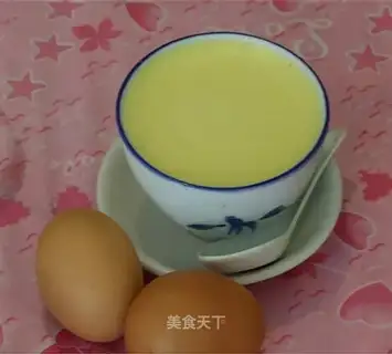 Stewed egg with fresh milk