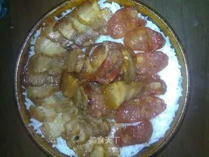 Steamed pot rice with double wax