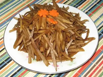 stir-fried shredded burdock