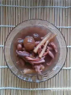 Ink hog belly peanut soup