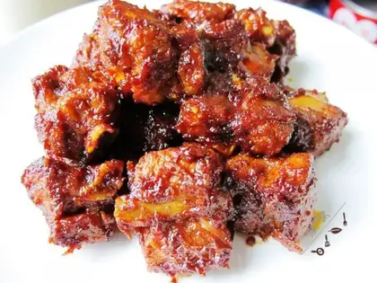 Fried tomato ribs
