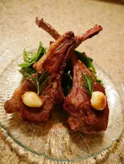 Rosemary fried lamb chops