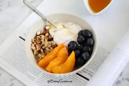 Apple juice breakfast oatmeal