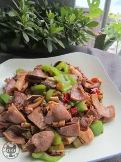 Sourbeans, fried chicken