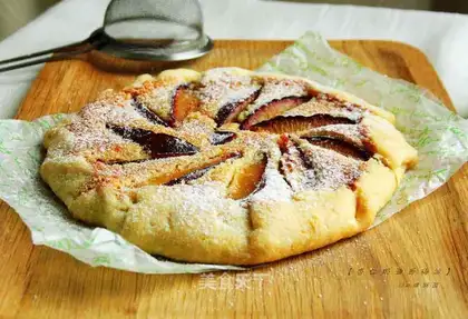 Almond butter, prune pie