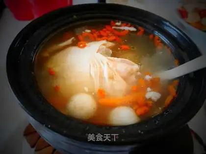The whole chicken soup