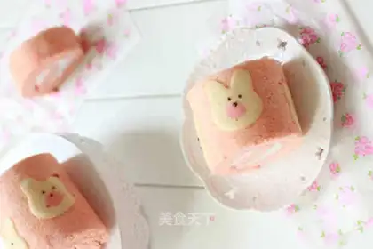 Pink bunny roll