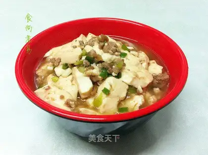 Meat sauce, tofu