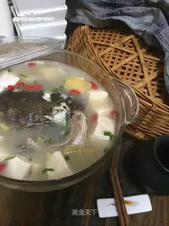Fish tofu soup