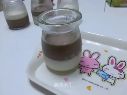 Chocolate milk pudding