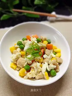 Protein-coloured chicken