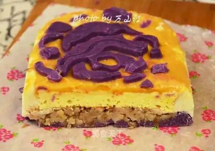 Three-colour potato mashed cake