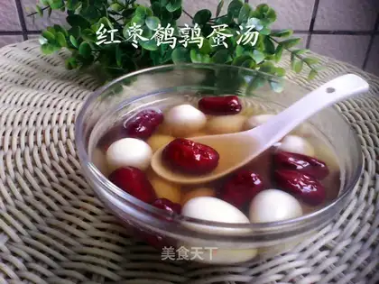 Red-tree quail egg soup
