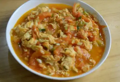 Tomato fried eggs
