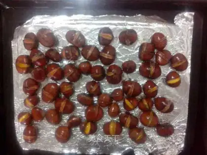 Baked chestnuts