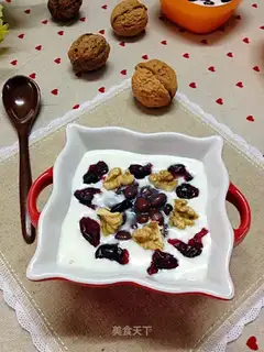 Peach bean yogurt
