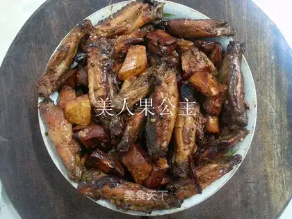 Chicken wings dry tofu dry