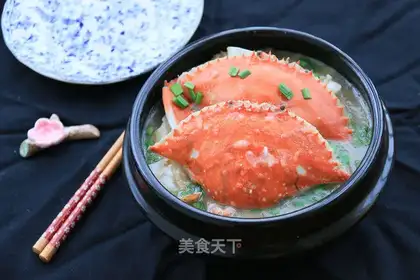 Potato mashed crabs