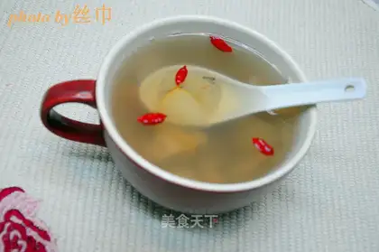 Three white soup