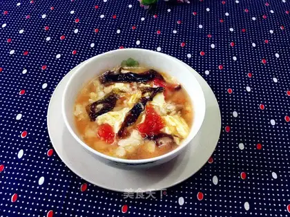 The purple eggnog soup