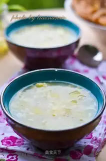 Fruit and egg soup