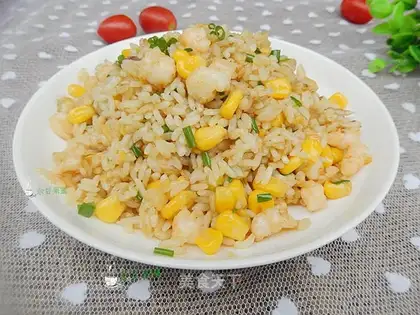 Shrimp corn fried rice
